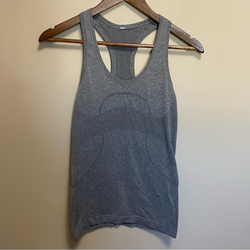 Lululemon Gray Run Swiftly Racerback Tank Top Women’s Size 4
